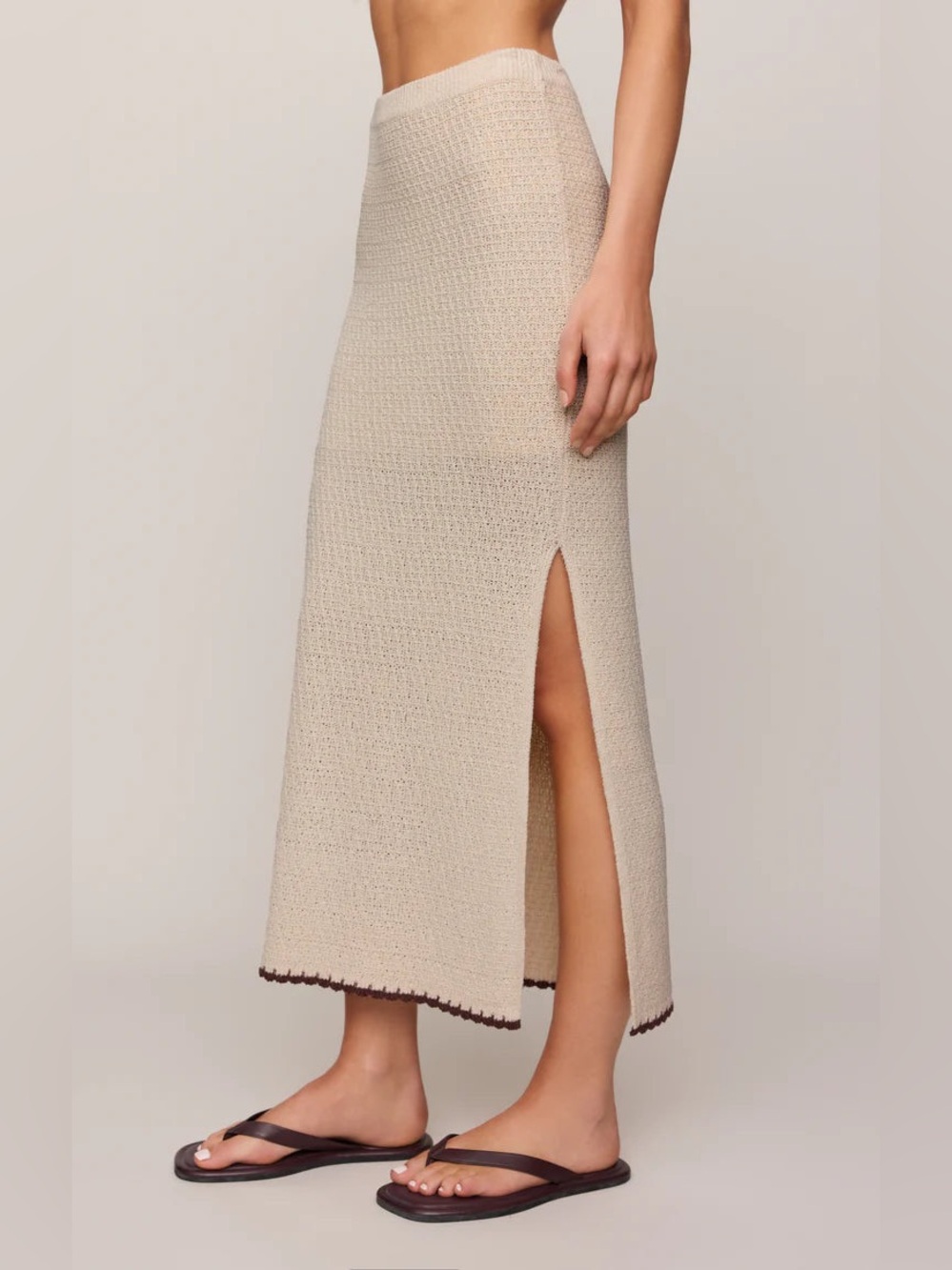 Z Supply Yessenia Whipstitch Skirt in Linen